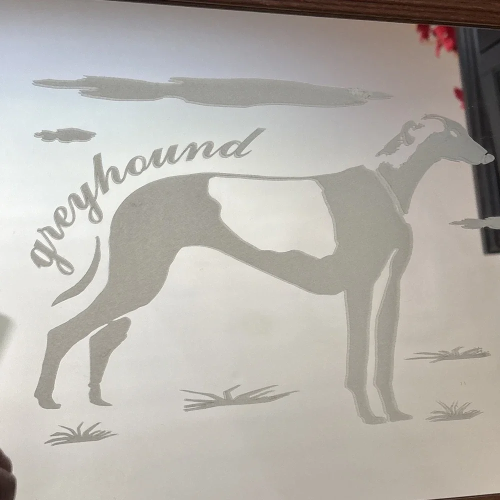 Mirror Image vintage greyhound